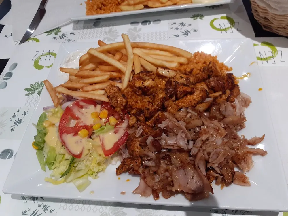 Kebab Frites Sauce Blanche